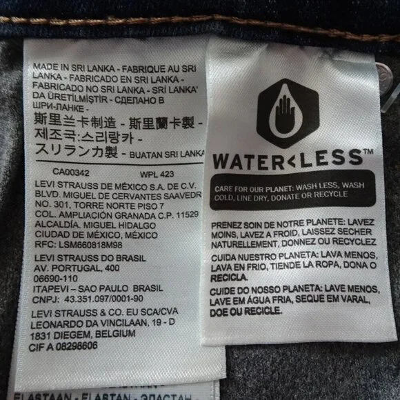 Levi's 311 Skinny Jeans Women's Plus Size 24W Blue Denim Stretch Shaping - Picture 11 of 13